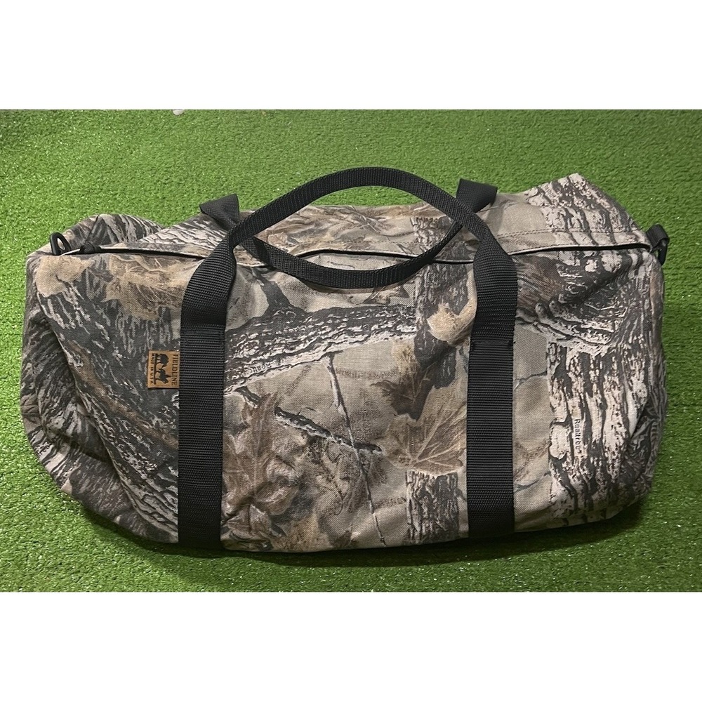 Fieldline Realtree Camo Large Duffle Bag Made In USA Vintage Hunting Gear